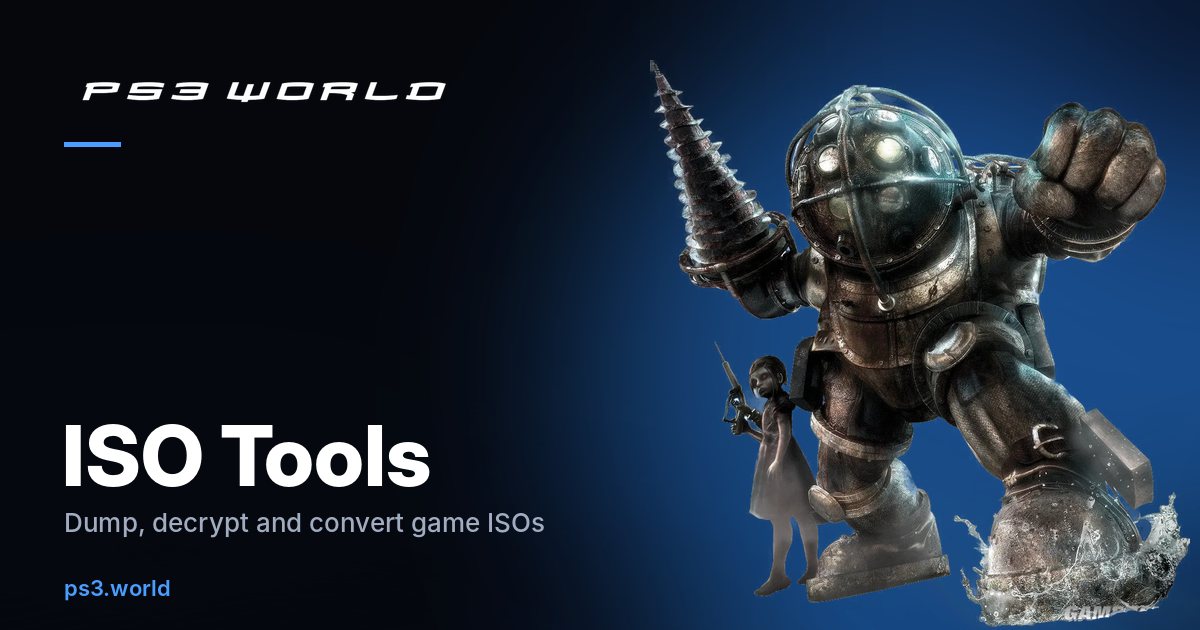 PS3 ISO Tools: Create, Split, Decrypt & Convert ISOs - PS3 World